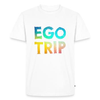 Egotrip - T-shirt Premium bio Homme - blanc - Devant - Nico (187cm)