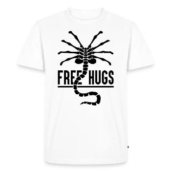 Câlins gratuits - T-shirt Premium bio Homme - blanc - Devant - Nico (187cm)