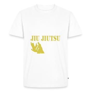 Jiu Jitsu - T-shirt Premium bio Homme - blanc - Devant - Nico (187cm)