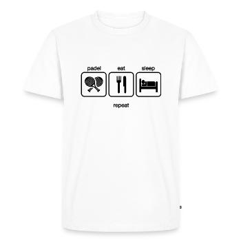 Padel Padel Player Padeltennis Paddle Padel Trainer - Men's Premium Organic T-Shirt - white - Front - Nico (187cm)
