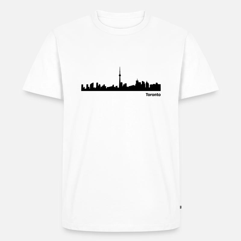 Toronto - Männer Premium Bio T-Shirt - Weiß