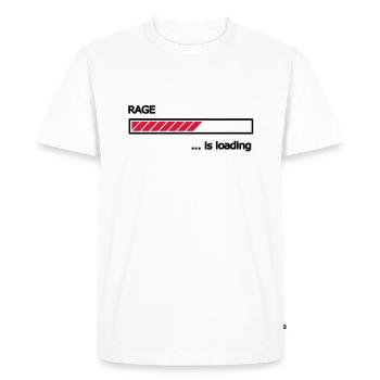 Rage est en chargement loading bar barre de - T-shirt Premium bio Homme - blanc - Devant - Nico (187cm)