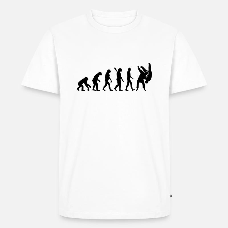 Evolution Judo - Men's Premium Organic T-Shirt - white