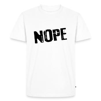 Anti-béni-oui-oui - T-shirt Premium bio Homme - blanc - Devant - Nico (187cm)
