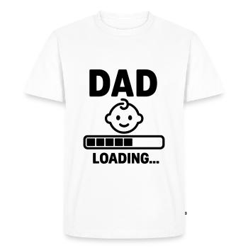 Daddy Will Soon – Cadeau pour la grossesse - T-shirt Premium bio Homme - blanc - Devant - Nico (187cm)