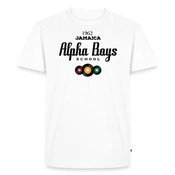 Alpha Boys School Jamaica | The Factory of Reggae - Men's Premium Organic T-Shirt - white - Front - Nico (187cm)