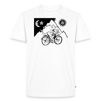 Albert Hoffmann - Männer Premium Bio T-Shirt - Weiß - Vorne - Nico (187cm)