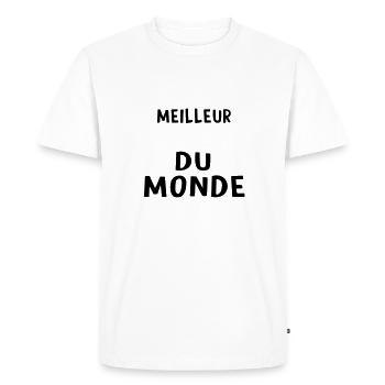 meilleur tonton dU MONDE - T-shirt Premium bio Homme - blanc - Devant - Nico (187cm)