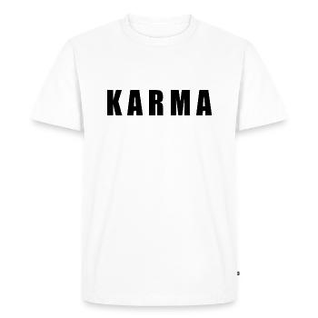 Karma - T-shirt Premium bio Homme - blanc - Devant - Nico (187cm)