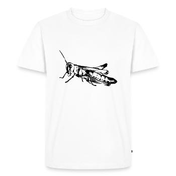 Grasshopper - Men's Premium Organic T-Shirt - white - Front - Nico (187cm)