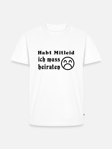 wedding - Men's Premium Organic T-Shirt - white