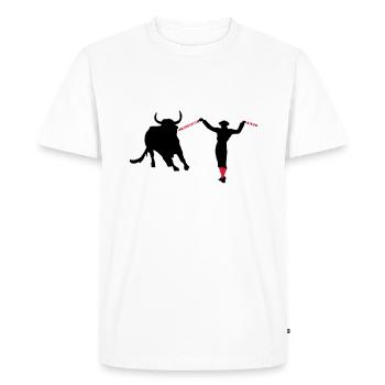 Tauromachie - Torero - Matador - Torro - T-shirt Premium bio Homme - blanc - Devant - Nico (187cm)