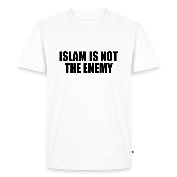 Islam is not the enemy - T-shirt Premium bio Homme - blanc - Devant - Nico (187cm)