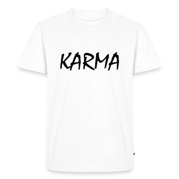 Karma - T-shirt Premium bio Homme - blanc - Devant - Nico (187cm)