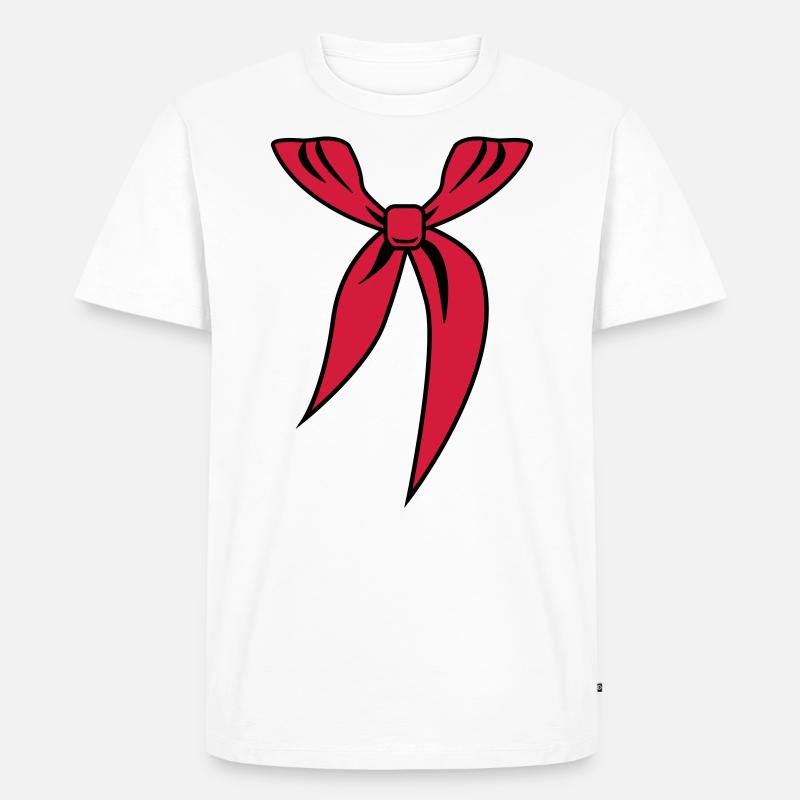 221 Pionier Halstuch Пионерский Галстук - Männer Premium Bio T-Shirt - Weiß