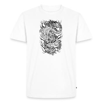 Dragon / Dragon - T-shirt Premium bio Homme - blanc - Devant - Nico (187cm)