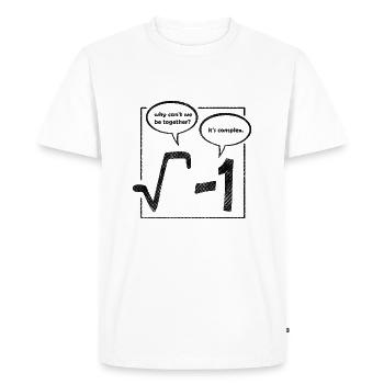 pourquoi ne pouvons-nous pas être ensemble, son affiche complexe - T-shirt Premium bio Homme - blanc - Devant - Nico (187cm)