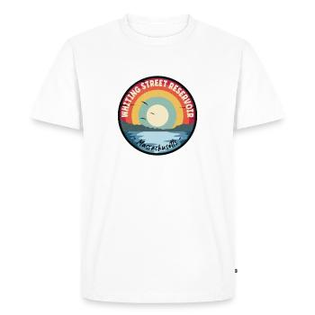 Whiting Street Reservoir Massachusetts Coloré - T-shirt Premium bio Homme - blanc - Devant - Nico (187cm)