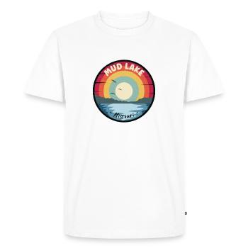 Mud Lake Missouri coloré - T-shirt Premium bio Homme - blanc - Devant - Nico (187cm)