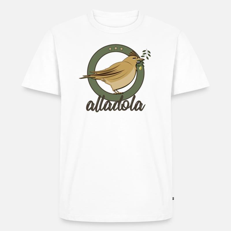 alladola - Männer Premium Bio T-Shirt - Weiß