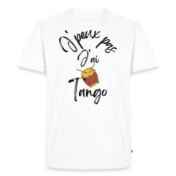 J'peux pas j'ai Tango - T-shirt Premium bio Homme - blanc - Devant - Nico (187cm)