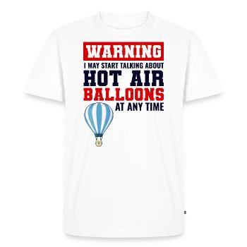 Montgolfière Montgolfière Montgolfière - T-shirt Premium bio Homme - blanc - Devant - Nico (187cm)