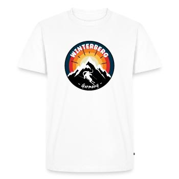 Skiing In Winterberg Germany Vintage - Men's Premium Organic T-Shirt - white - Front - Nico (187cm)