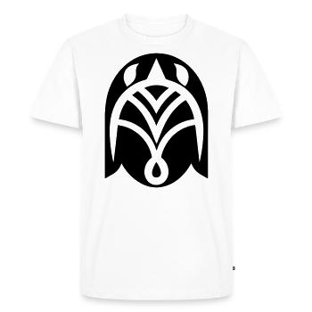 Guerrier Casque de viking - T-shirt Premium bio Homme - blanc - Devant - Nico (187cm)