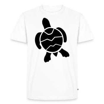 tortoise - Men's Premium Organic T-Shirt - white - Front - Nico (187cm)