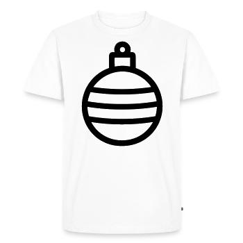 Christmas Ball - Men's Premium Organic T-Shirt - white - Front - Nico (187cm)