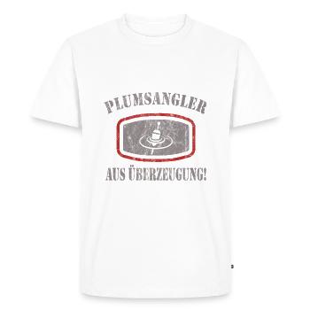 Pêche - T-shirt Premium bio Homme - blanc - Devant - Nico (187cm)