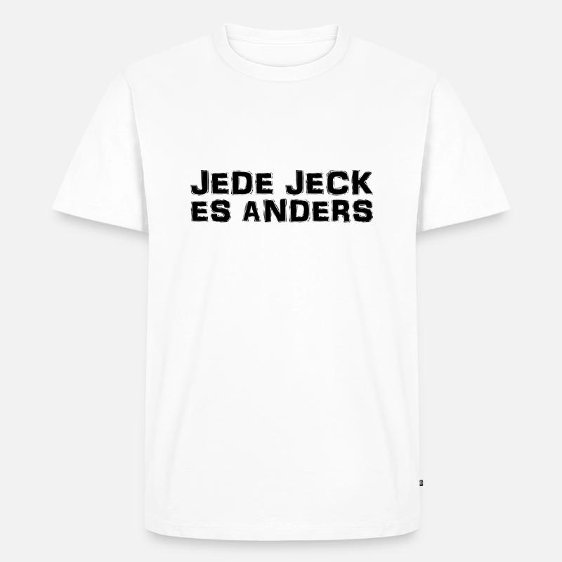 Kölsch - Dialekt - Spruch - Männer Premium Bio T-Shirt - Weiß