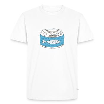 Gym Lover T-shirt - Men's Premium Organic T-Shirt - white - Front - Nico (187cm)
