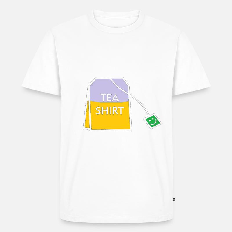 Teebeutel - Männer Premium Bio T-Shirt - Weiß