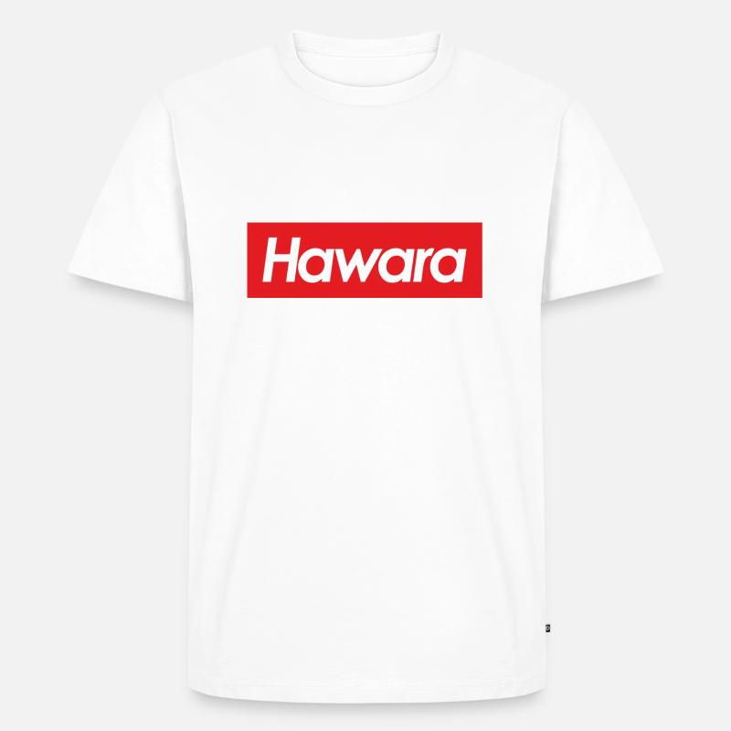 Hawara Haberer dialect Bavarian Austrian - Men's Premium Organic T-Shirt - white