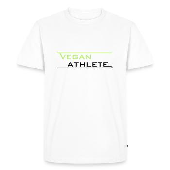VEGAN ATHLÈTE - T-shirt Premium bio Homme - blanc - Devant - Nico (187cm)