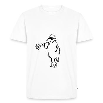 Brebis frais - T-shirt Premium bio Homme - blanc - Devant - Nico (187cm)