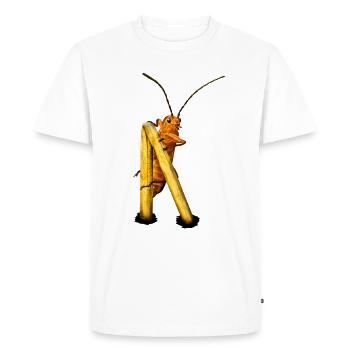 Beetle Lookout - T-shirt Premium bio Homme - blanc - Devant - Nico (187cm)