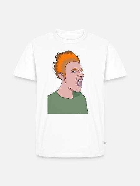 Mach die Rothaarigen - Männer Premium Bio T-Shirt - Weiß