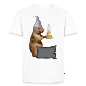 Bonne Nuit Chemise de Nuit Pyjama Pyjama - T-shirt Premium bio Homme - blanc - Devant - Nico (187cm)