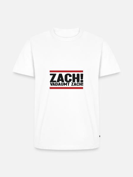 Zach! - Männer Premium Bio T-Shirt - Weiß