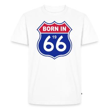 1966 - T-shirt Premium bio Homme - blanc - Devant - Nico (187cm)