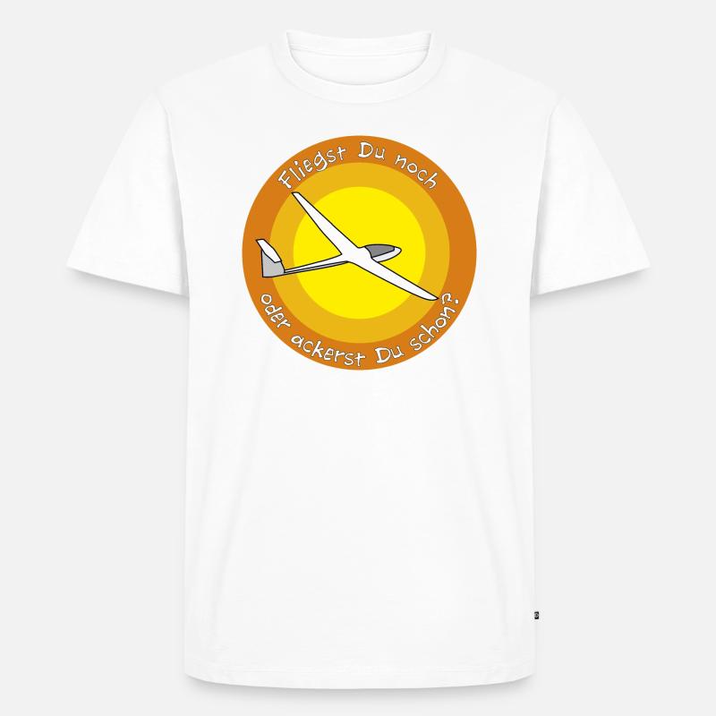 fliegst Du noch - Männer Premium Bio T-Shirt - Weiß