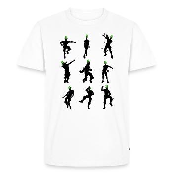 Saint Patrick Day Dance - Men's Premium Organic T-Shirt - white - Front - Nico (187cm)