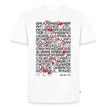 FEOS. OTF Hell - Men's Premium Organic T-Shirt - white - Front - Nico (187cm)