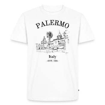 Palerme - T-shirt Premium bio Homme - blanc - Devant - Nico (187cm)