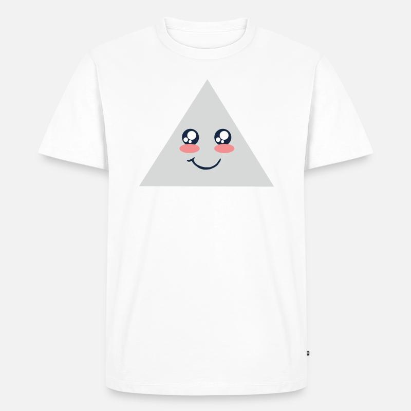 Acute Triangle - Männer Premium Bio T-Shirt - Weiß