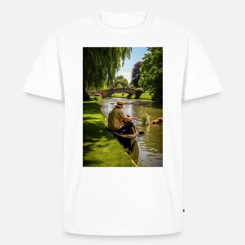 Martin Bond Style Geschenk - Männer Premium Bio T-Shirt - Weiß