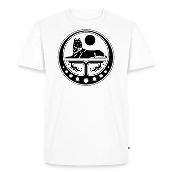 Chechen Cadeau Tchétchénie Daghestan Grozny - T-shirt Premium bio Homme - blanc - Devant - Nico (187cm)