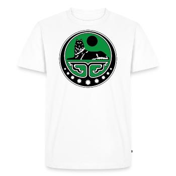 Chechen Cadeau Tchétchénie Daghestan Grozny - T-shirt Premium bio Homme - blanc - Devant - Nico (187cm)